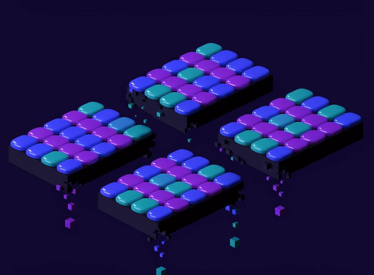 A puzzle board split into drifting fragments
